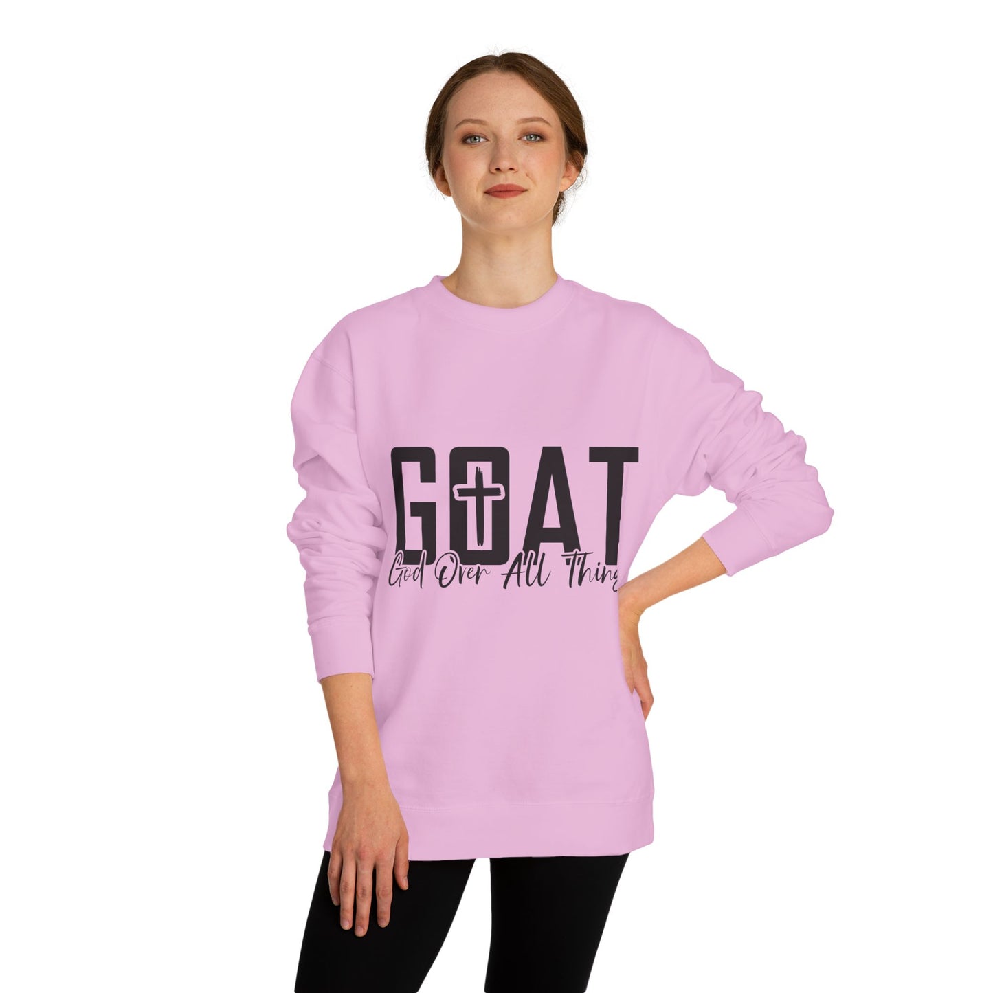 GOAT "God Over All Things" Sweatshirt — Christian Faith Crewneck