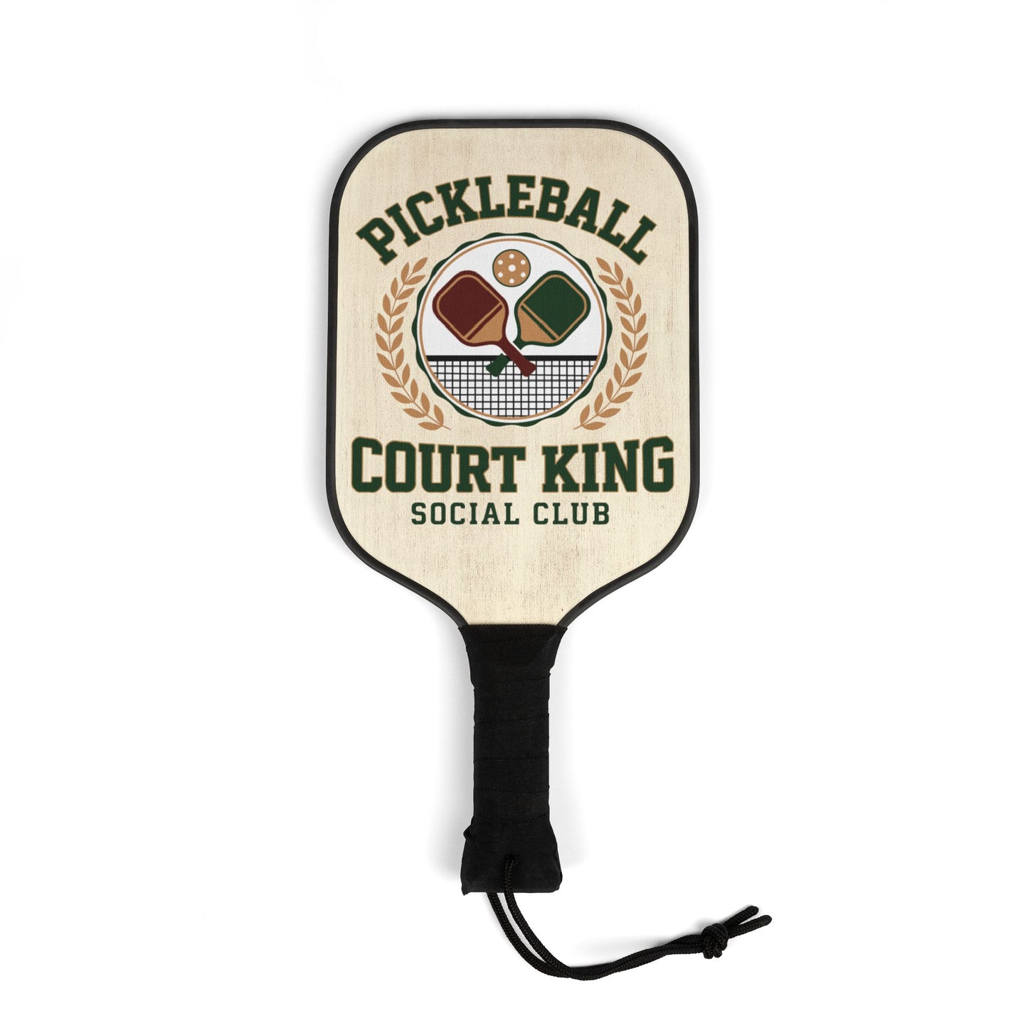 Pickleball Paddle Set — "Pickleball Court King" Design Kit (2 Paddles + Balls)