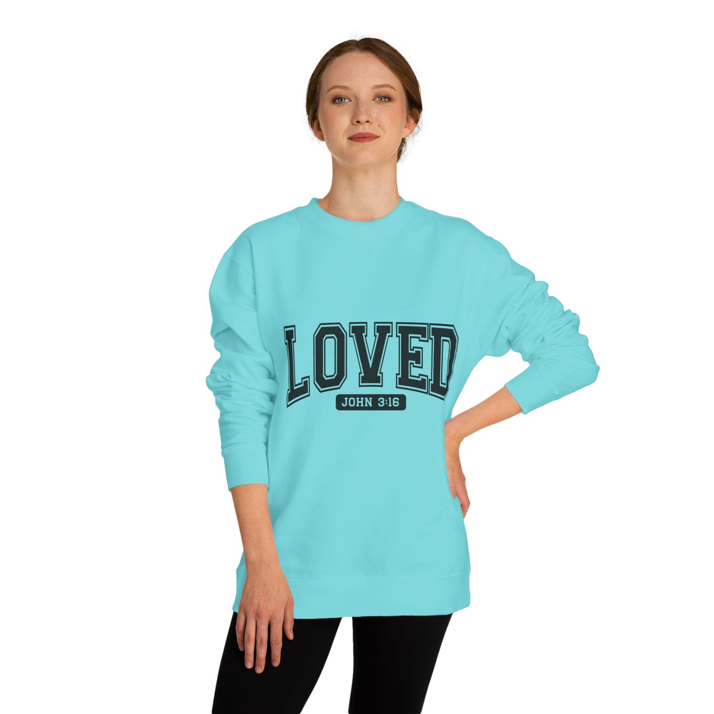 Loved John 3:16 Sweatshirt — Christian Faith Crewneck