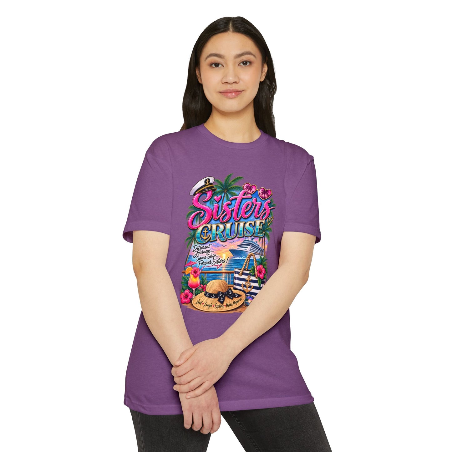 Sisters Cruise T-Shirt — Tropical Vacation Graphic Tee