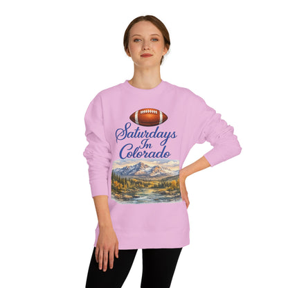 Saturdays in Colorado Sweatshirt — Mountain Football Scenic Crewneck