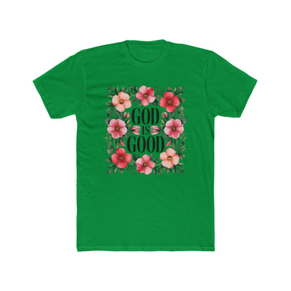 God Is Good Floral T-Shirt — Christian Faith Tee