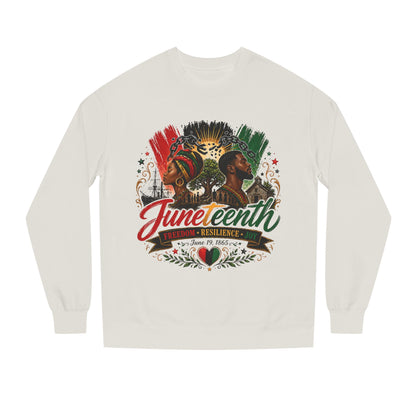 Juneteenth Celebration Sweatshirt — "Juneteenth: Resilience" African Heritage Crewneck