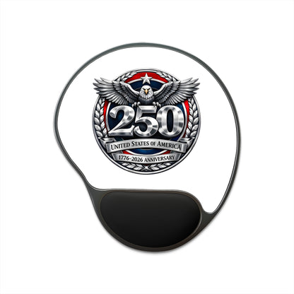 250th Anniversary USA Eagle Mouse Pad with Wrist Rest