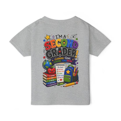 Second Grader Toddler T‑Shirt - "I'm a Second Grader" Back-to-School Cute Kids Tee