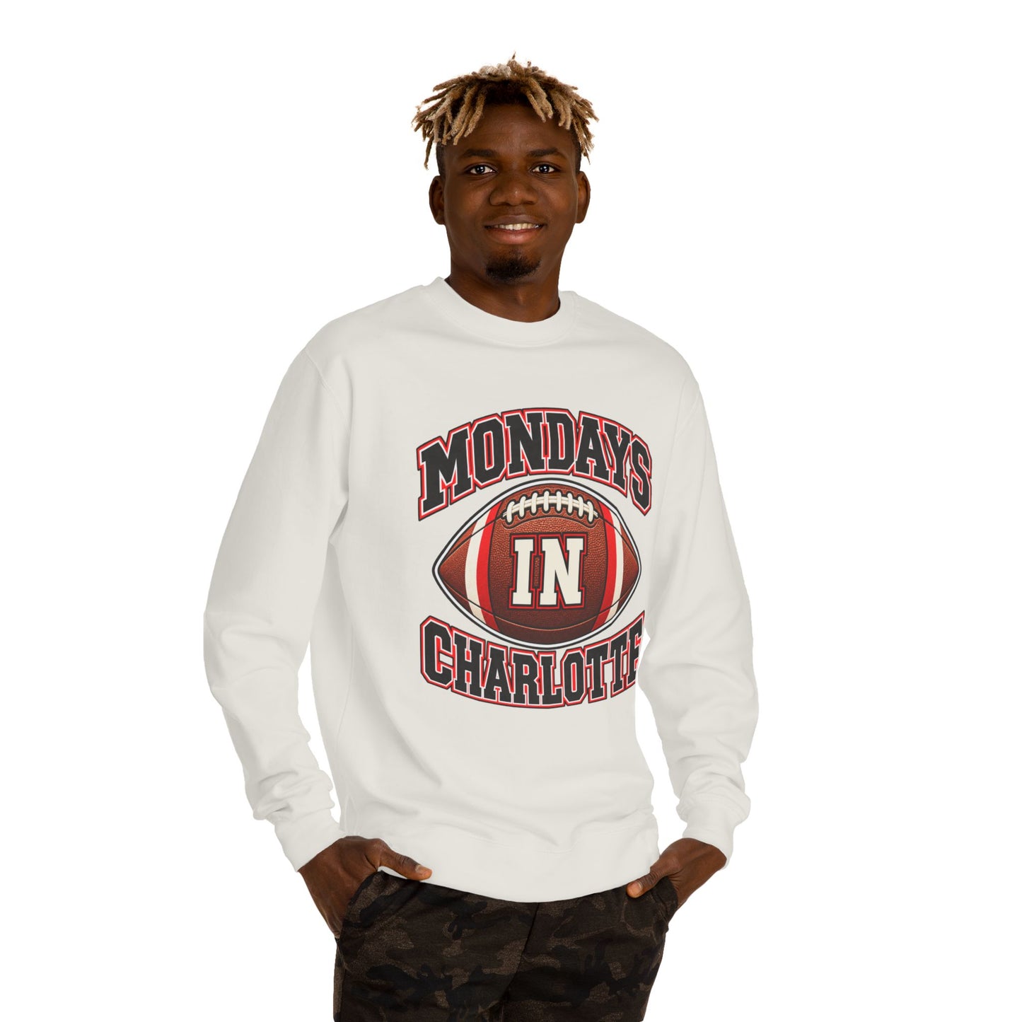 Mondays in Charlotte Football Sweatshirt