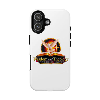Wisdom and Theology Phone Case — Christian Dove & Cross Protective Tough Case