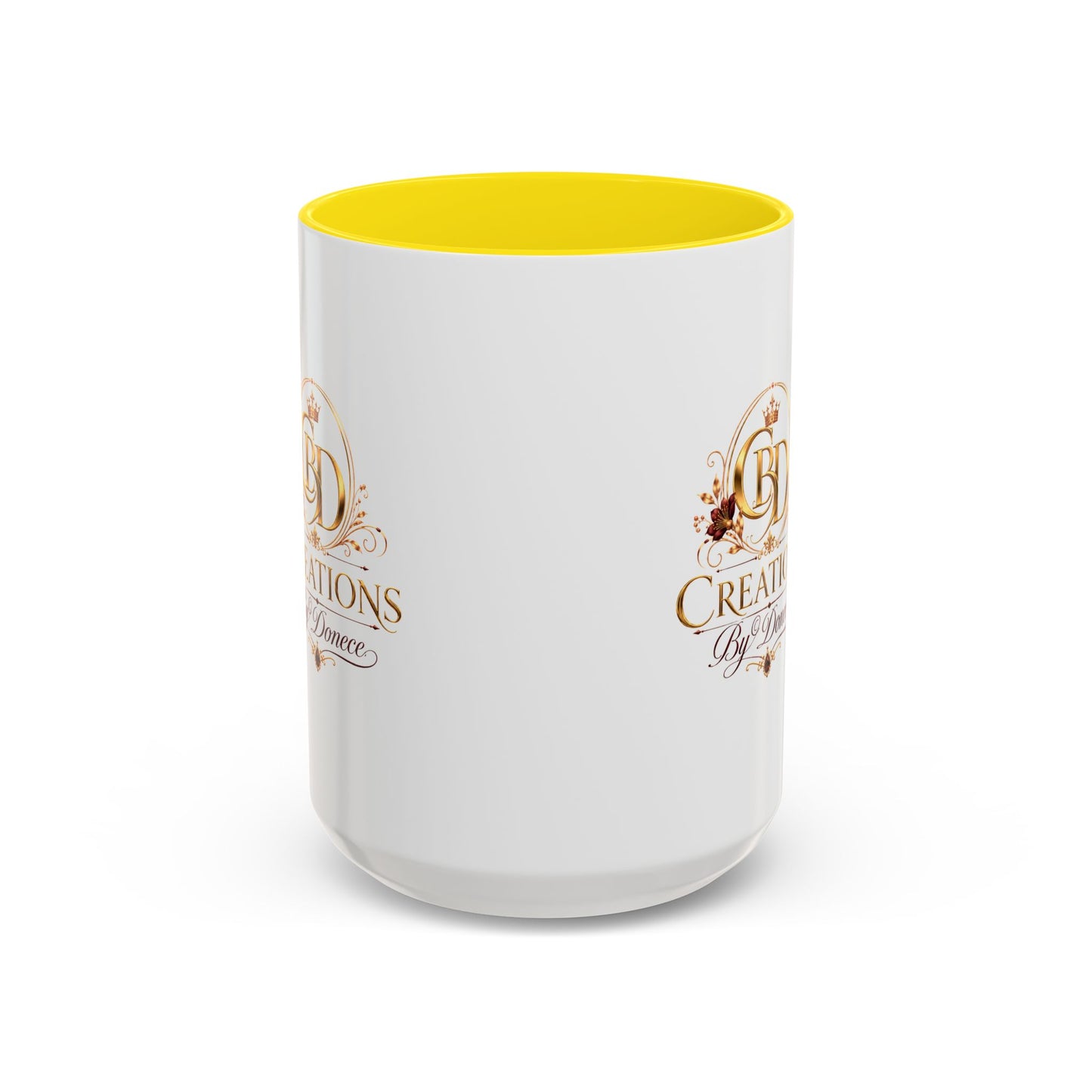Accent Coffee Mug — Creations By Donece Logo Ceramic Mug (11/15 oz)