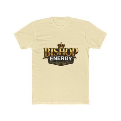 Bishop Energy Graphic Tee — Bold Gold Crown Logo T-Shirt