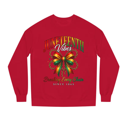 Juneteenth Crewneck Sweatshirt — "Breaking Every Chain" Celebration Pullover