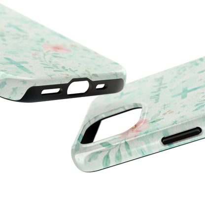 Walk By Faith Phone Case | Christian floral iPhone Case