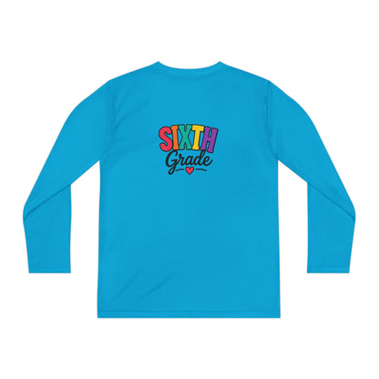 Sixth Grade Youth Long Sleeve Tee - Colorful Back-to-School Shirt
