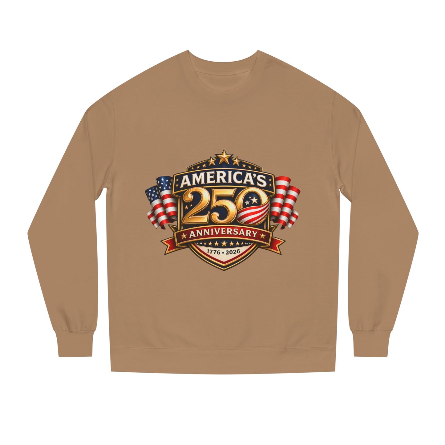 America's 25th Anniversary Sweatshirt — Patriotic USA Flag Crewneck (1776–2026)
