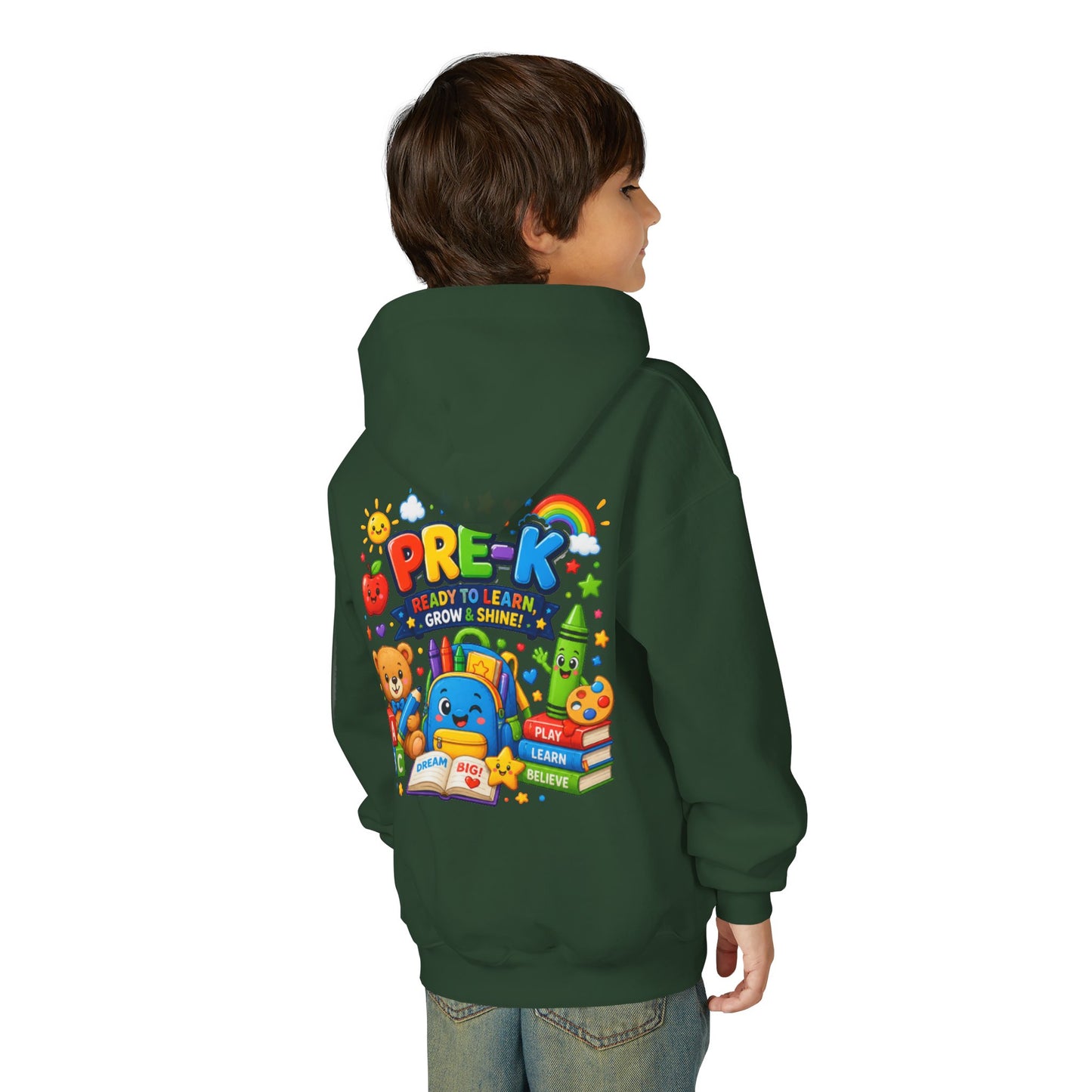 Pre-K Ready to Learn Youth Hoodie – Cute Back-to-School Preschool Sweatshirt