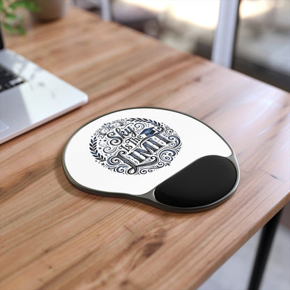 Mouse Pad with Wrist Rest — “The Sky Is The Limit” Motivational Design