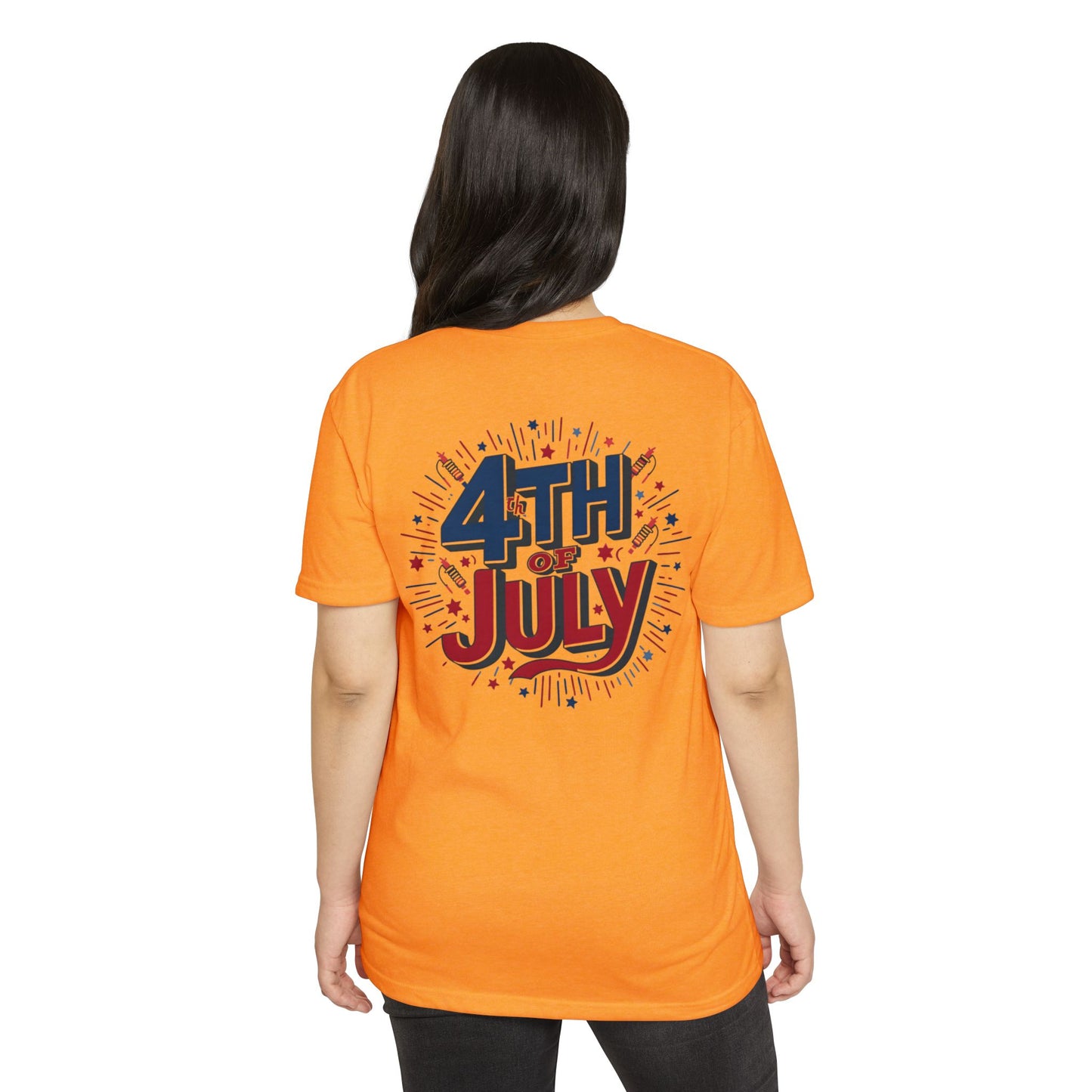 4th of July Graphic T-Shirt — Patriotic Fireworks Tee
