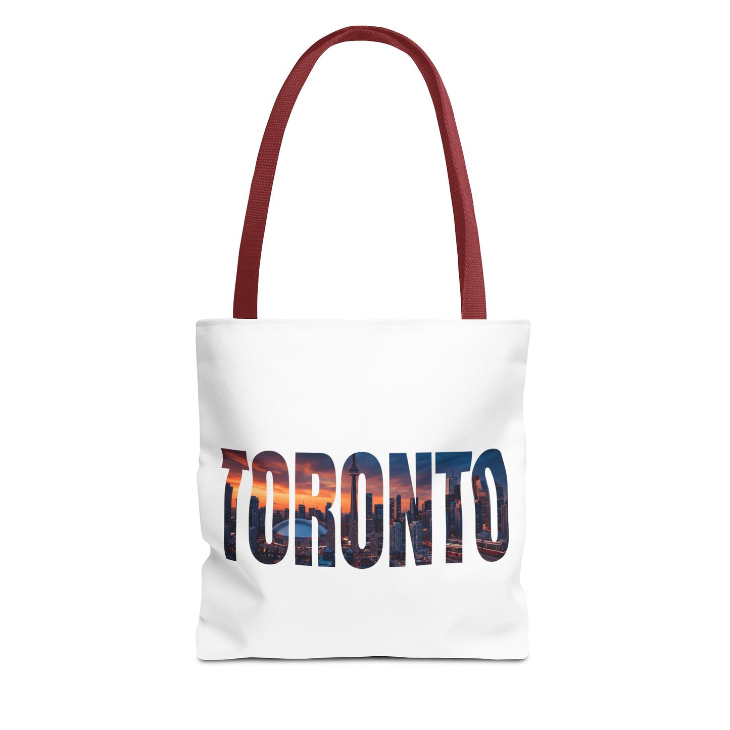 Toronto Skyline Tote Bag — Cityscape Photo Text Tote