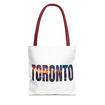 Toronto Skyline Tote Bag — Cityscape Photo Text Tote