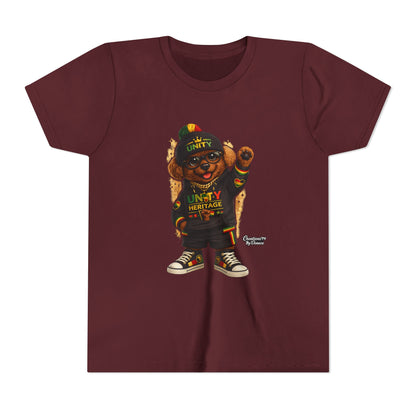 Kids Unity Heritage Tee — Youth Short Sleeve Shirt with 'Unity' Design