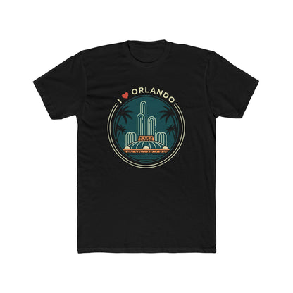 Orlando Fountain Retro Graphic Tee — I  Orlando Travel T‑Shirt