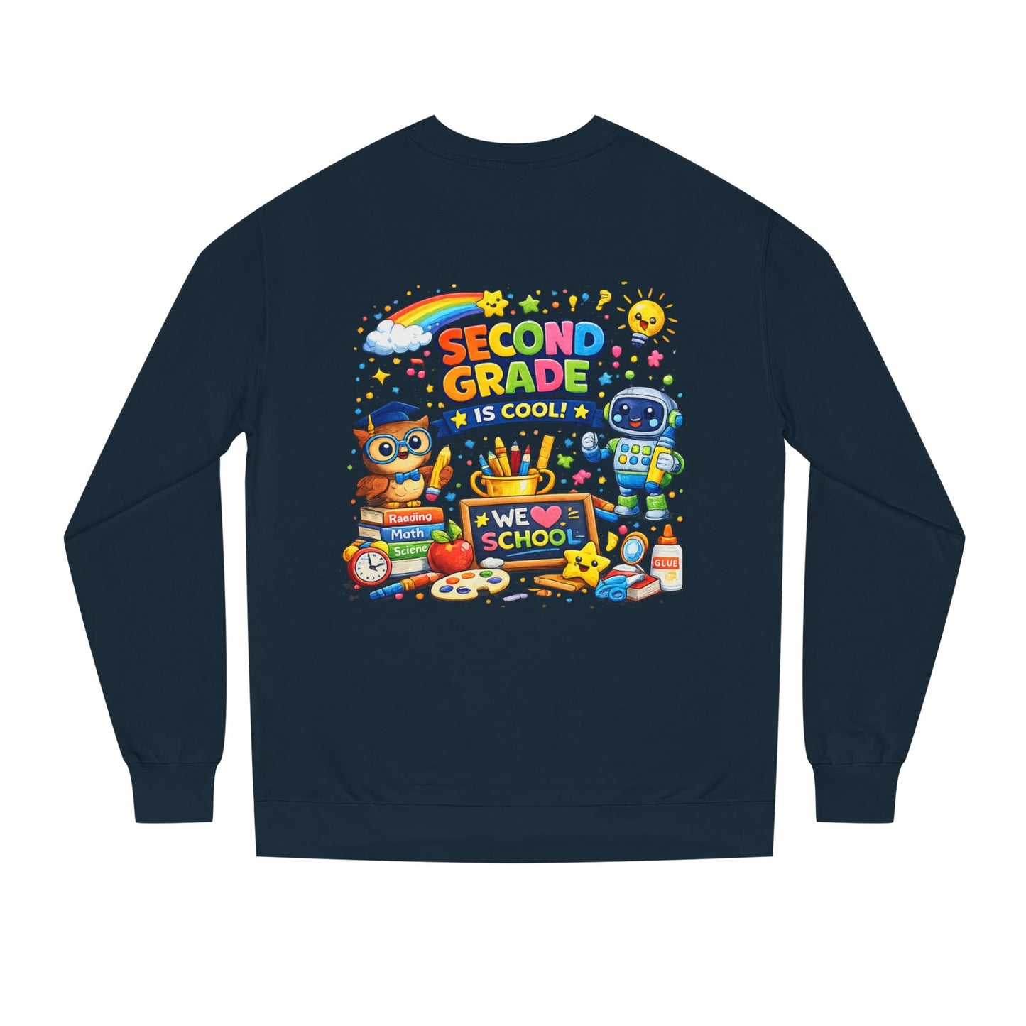 Second Grade Is Cool Sweatshirt – Cute School Kids Crewneck
