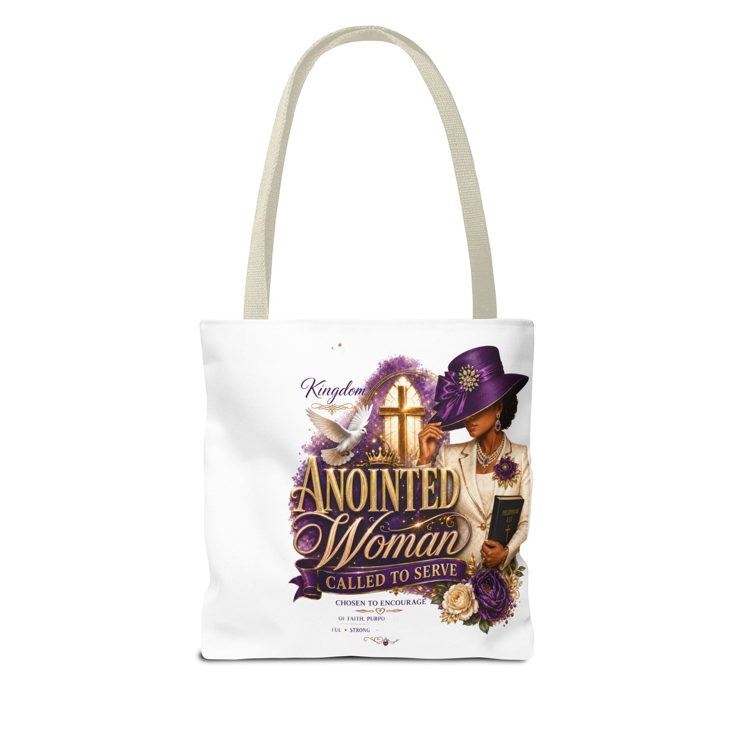 Anointed Woman Tote Bag – 'Called to Serve' Faithful Church Purse