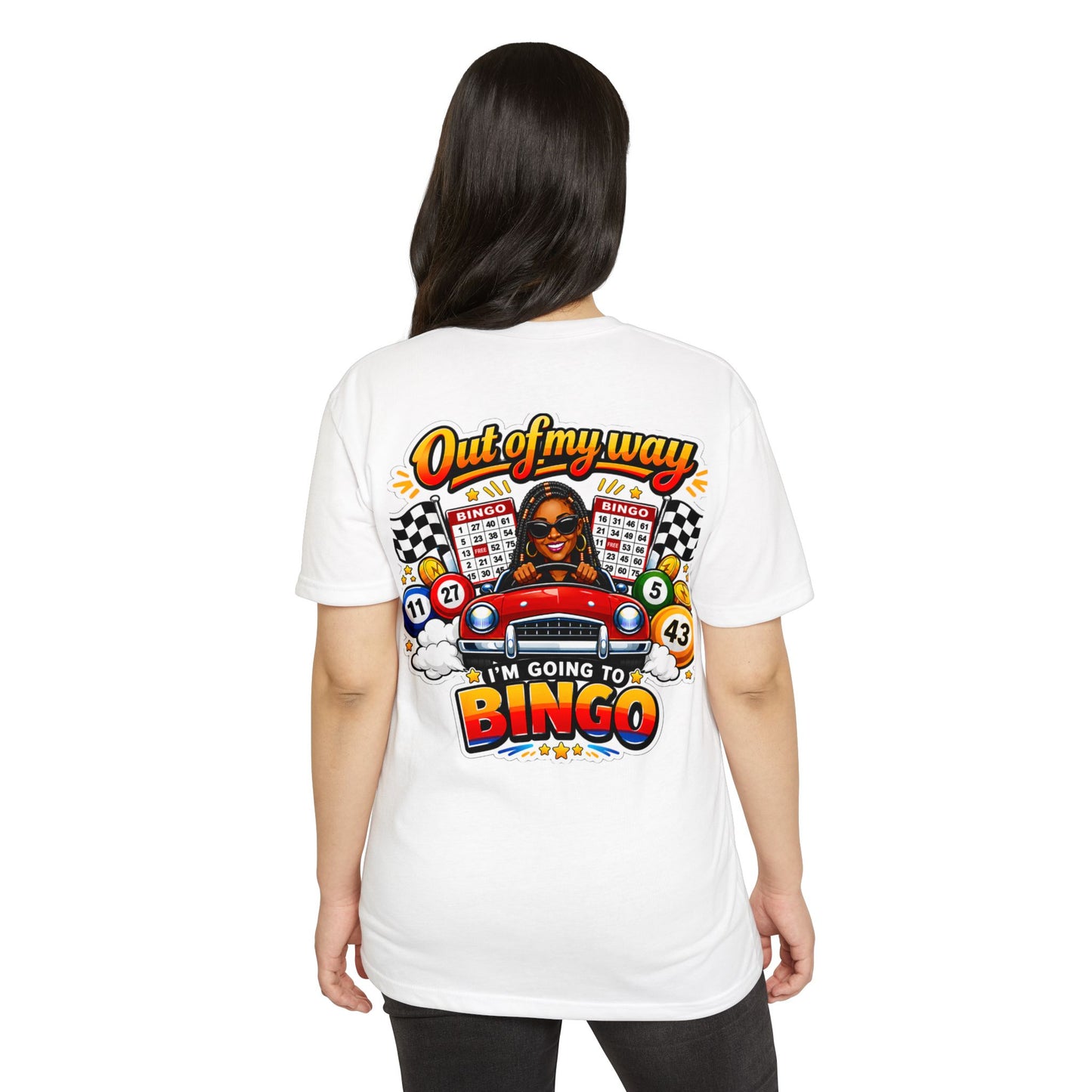 Bingo Driver T-Shirt — "Out of My Way I'm Going to Bingo" Retro Graphic Tee