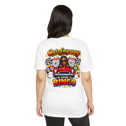 Bingo Driver T-Shirt — "Out of My Way I'm Going to Bingo" Retro Graphic Tee