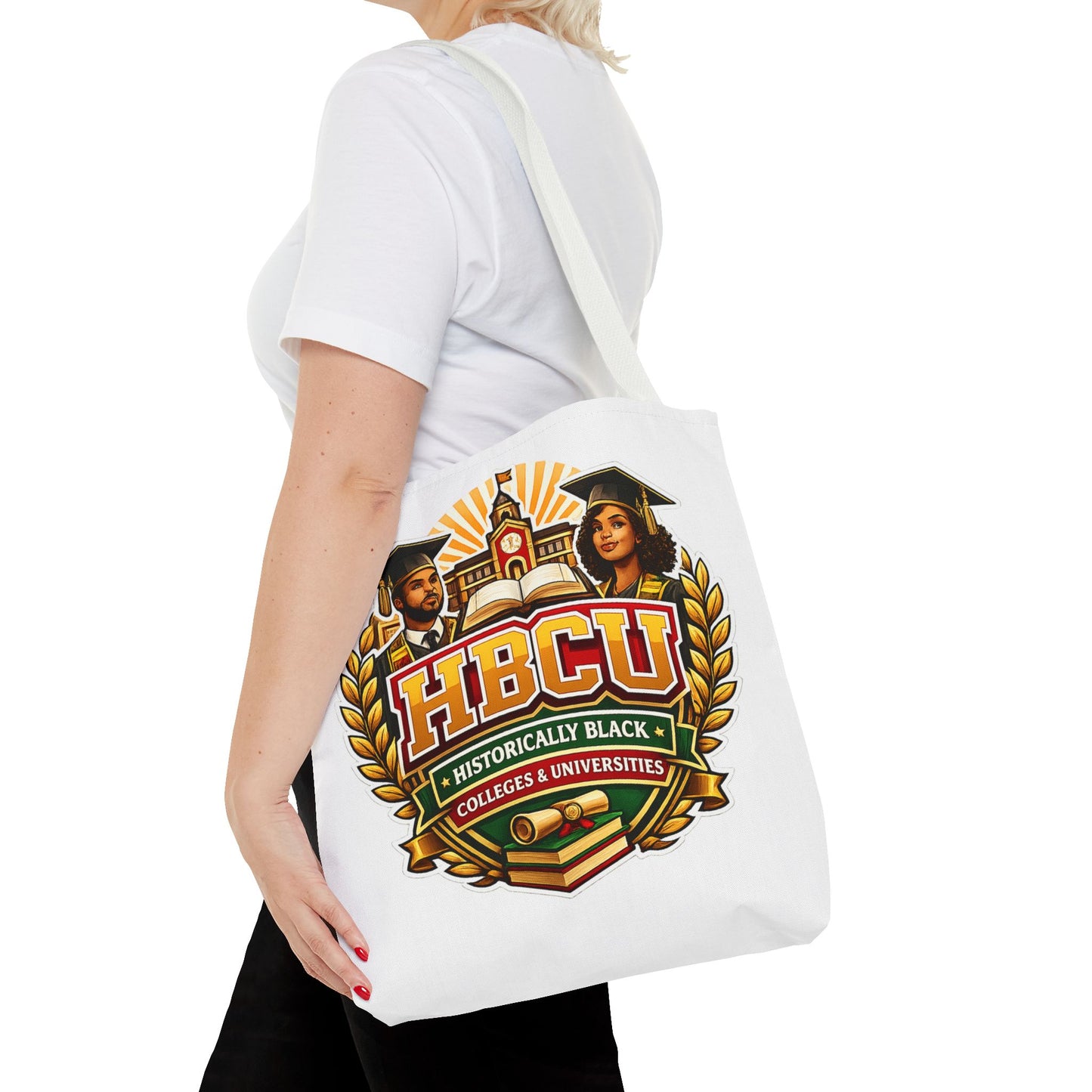 HBCU Crest Tote Bag — Historically Black Colleges & Universities Graduation Tote