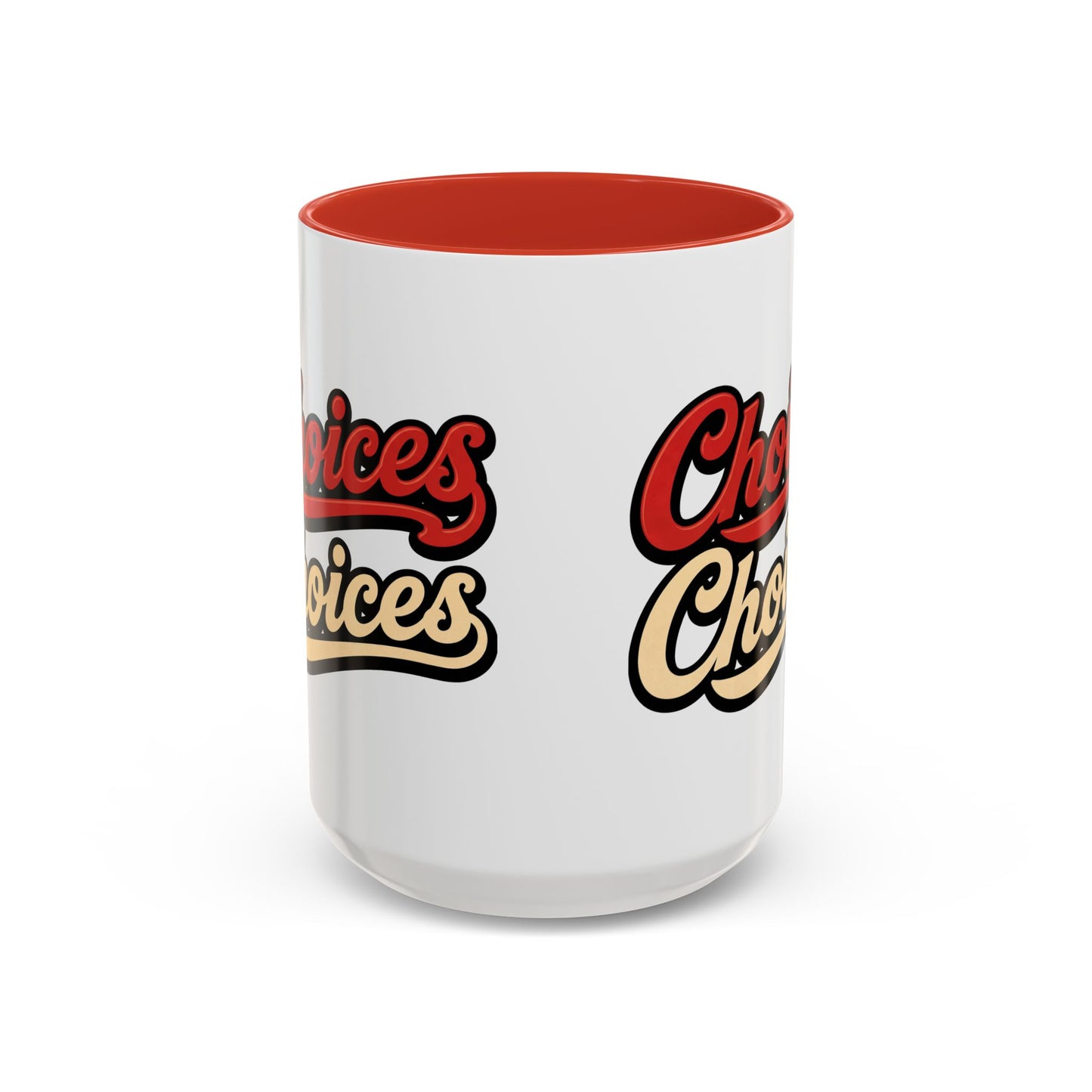 Choices Retro Accent Coffee Mug — Vintage Script 11/15oz