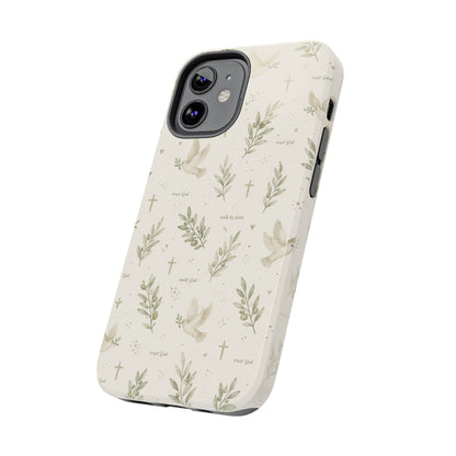 Walk By Faith Phone Case | Christian Floral iPhone Case