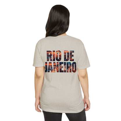 Rio de Janeiro Graphic T-Shirt — Bold Sunset City Typography Tee