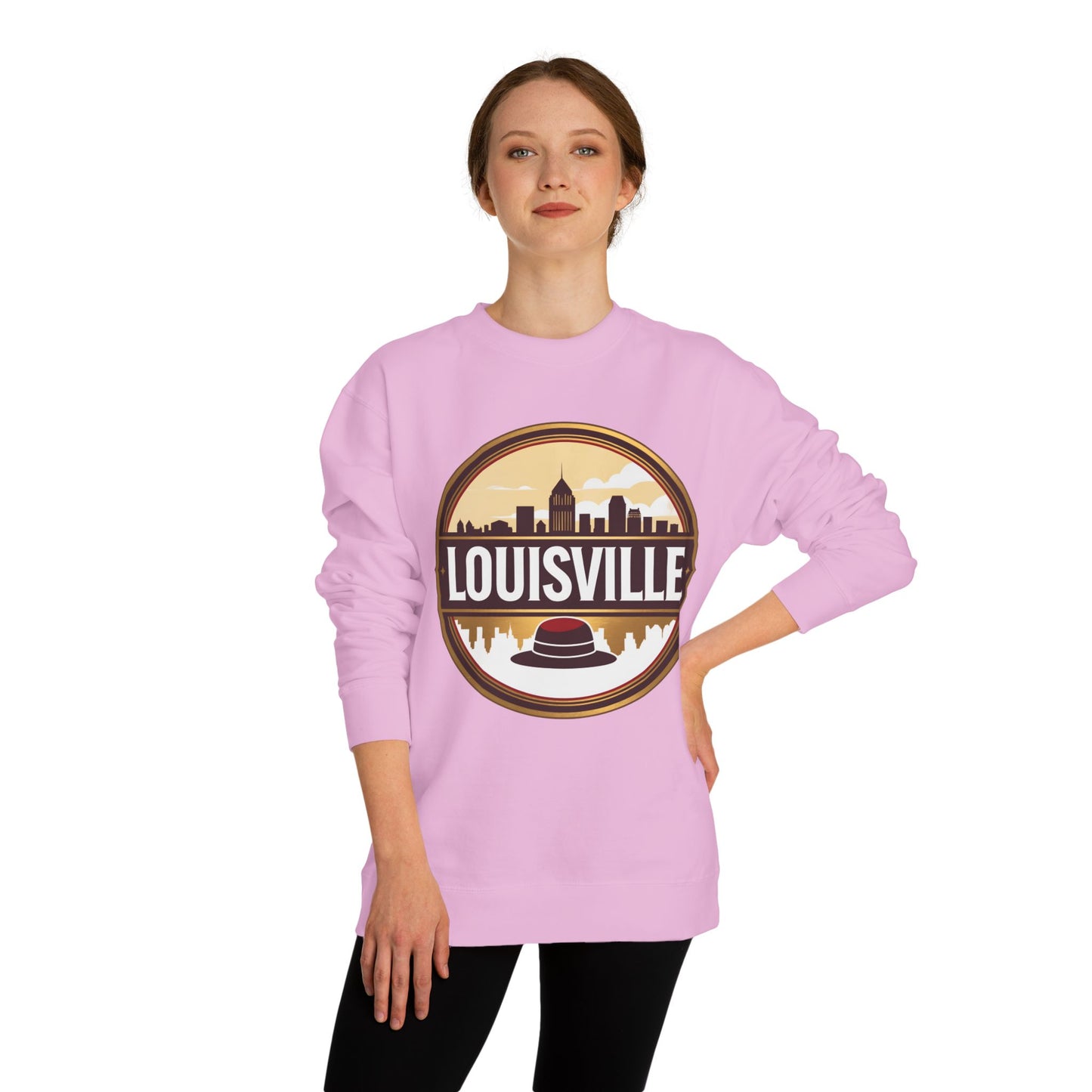 Louisville Skyline Sweatshirt — Derby Hat Retro Crew Neck