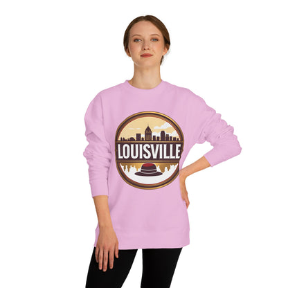 Louisville Skyline Sweatshirt — Derby Hat Retro Crew Neck