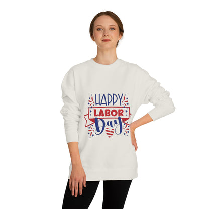 Labor Day Sweatshirt — "Happy Labor Day" Patriotic Crewneck