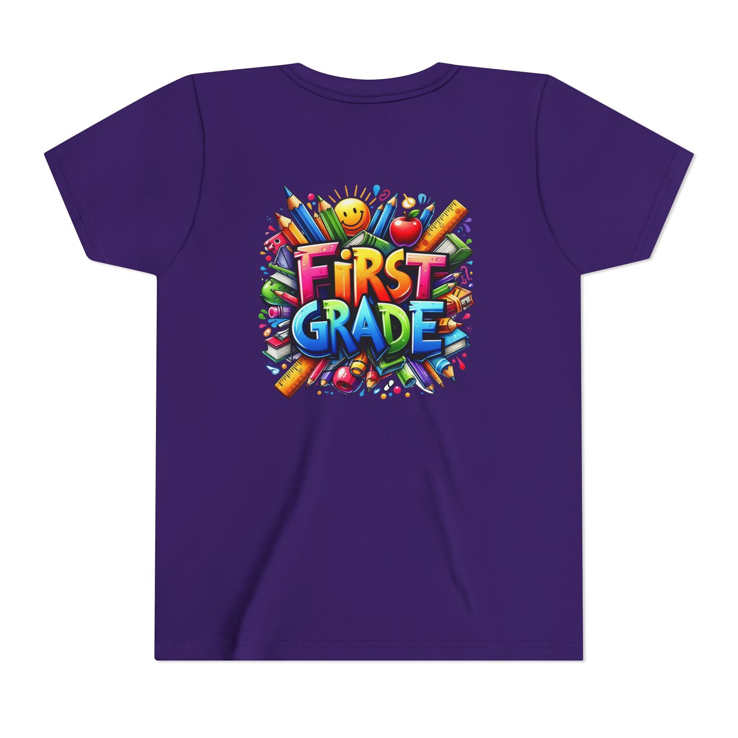 First Grade Kids Tee — Colorful Back-to-School Shirt for Boys & Girls
