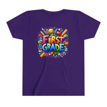 First Grade Kids Tee — Colorful Back-to-School Shirt for Boys & Girls