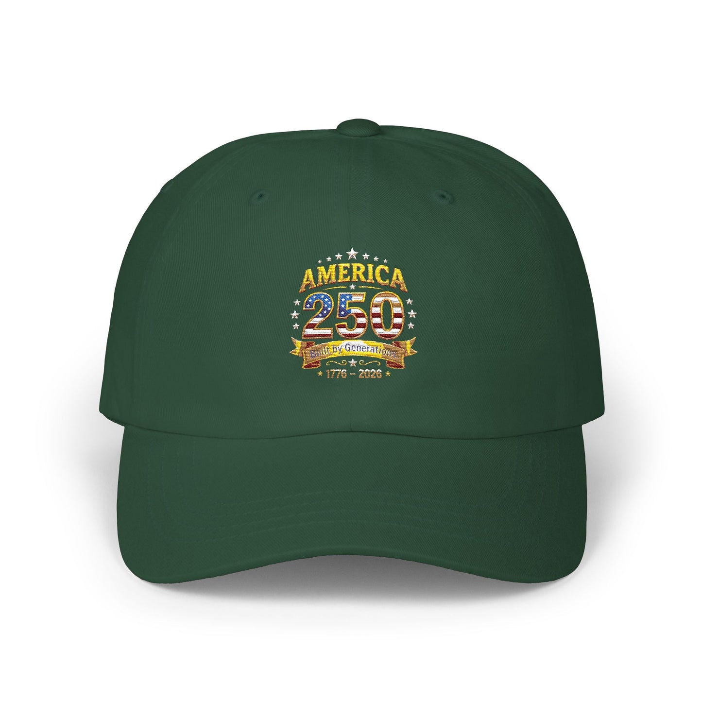 Dad Cap — Vintage '25' Anniversary Crest Embroidered Baseball Hat