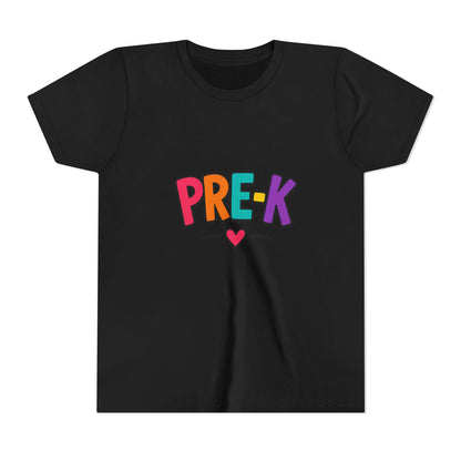 Pre-K Kids Tee — Colorful Heart Preschool Shirt for Boys & Girls