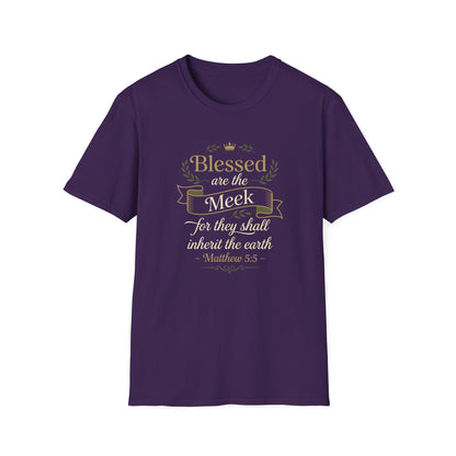 Blessed Are the Meek — Matthew 5:5  T-Shirt