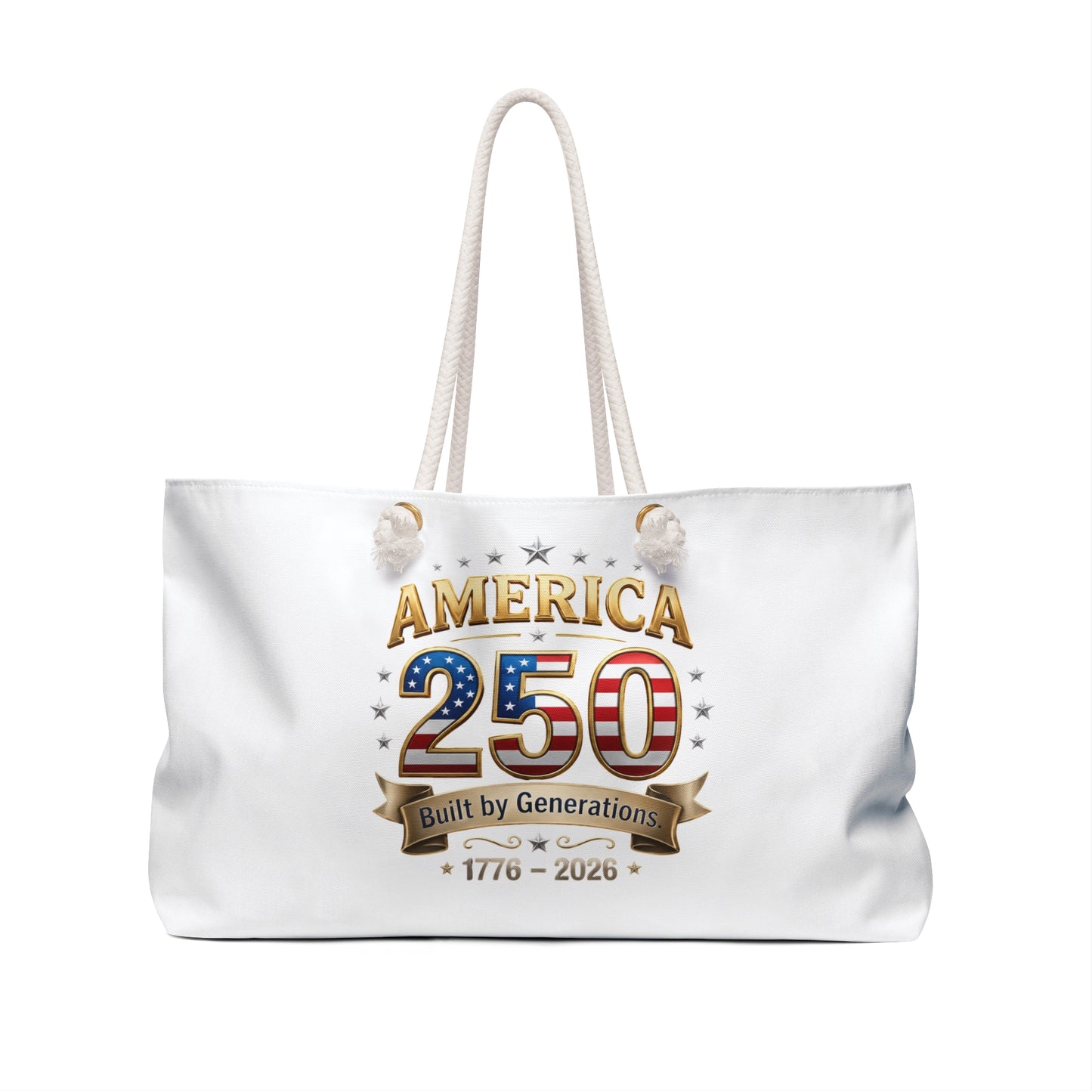 America 250 Weekender Bag — 1776–2026 Patriotic Travel Tote
