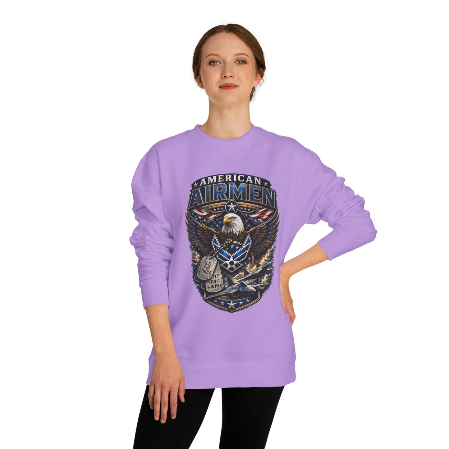 American Airmen Eagle Sweatshirt — Patriotic Air Force Crewneck