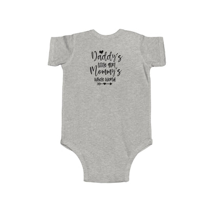 Baby Bodysuit — "Daddy's Little Girl, Mommy's Whole World" Cute Infant Onesie