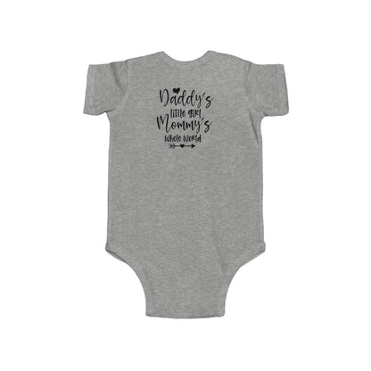Baby Bodysuit — "Daddy's Little Girl, Mommy's Whole World" Cute Infant Onesie