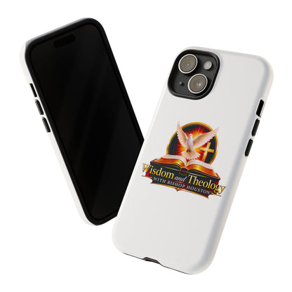 Wisdom and Theology Phone Case — Christian Dove & Cross Protective Tough Case