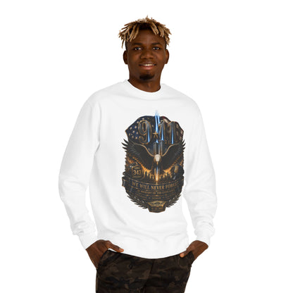 9/11 Memorial Sweatshirt — Never Forget Tribute Crewneck