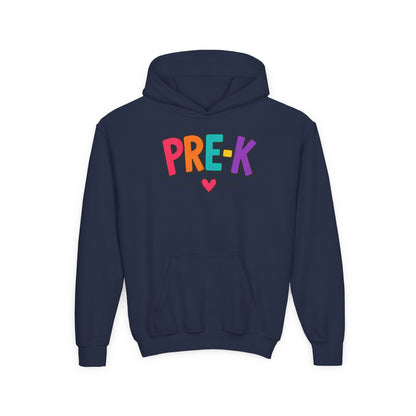 Pre-K Kids Hoodie — Colorful Cute Pre-K School Hooded Sweatshirt for Toddlers