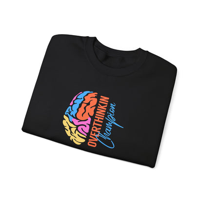 Overthinking Brain Crewneck Sweatshirt