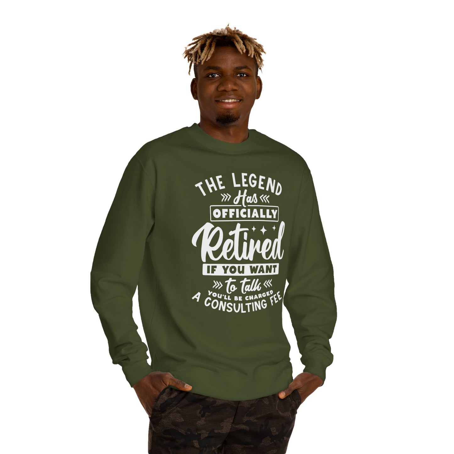 Retired Legend Sweatshirt — "The Legend Has Officially Retired" Retirement Gift
