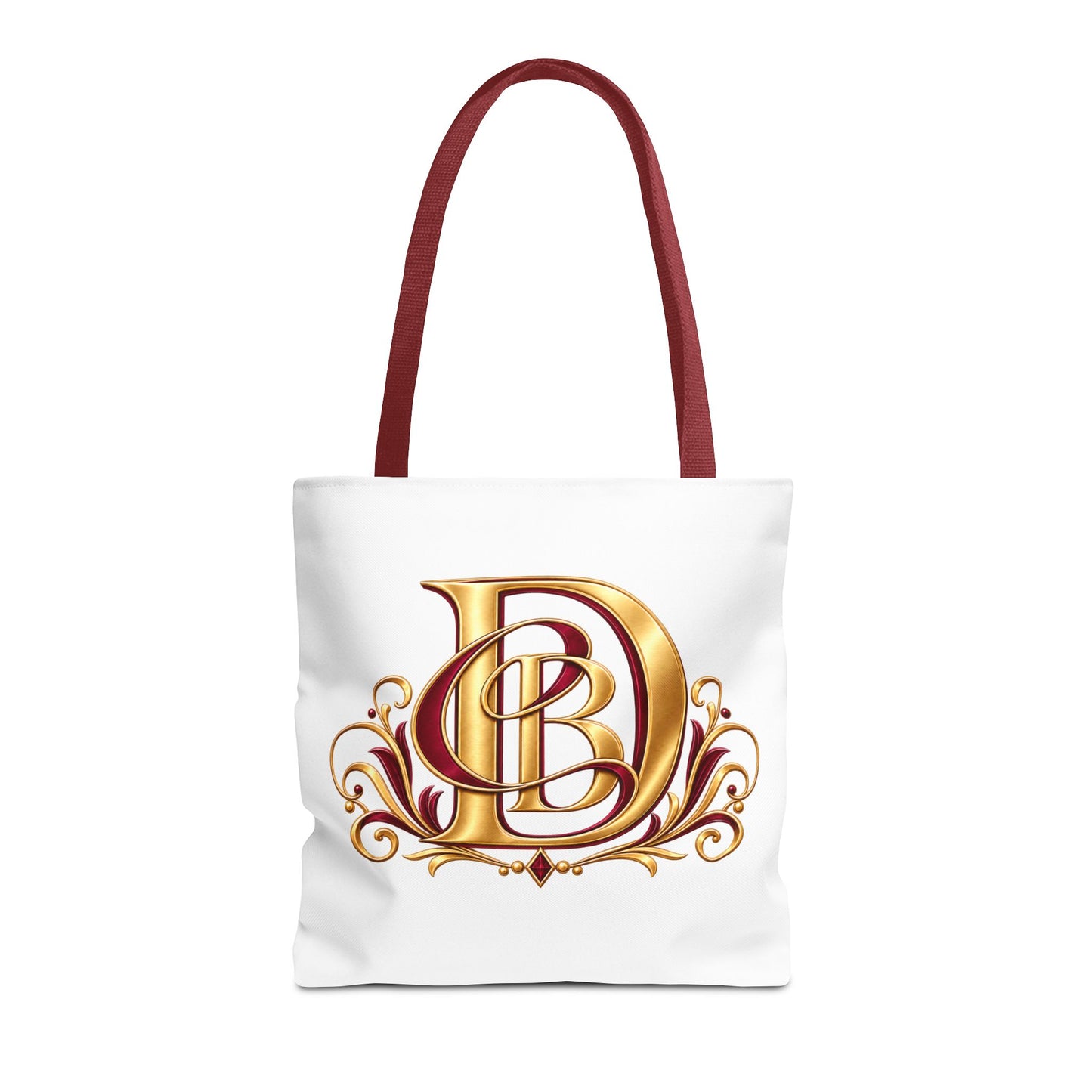 Monogram D Gold Ornate Tote Bag